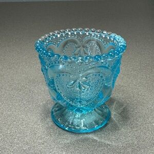 Elegant Blue Glass Goblet
